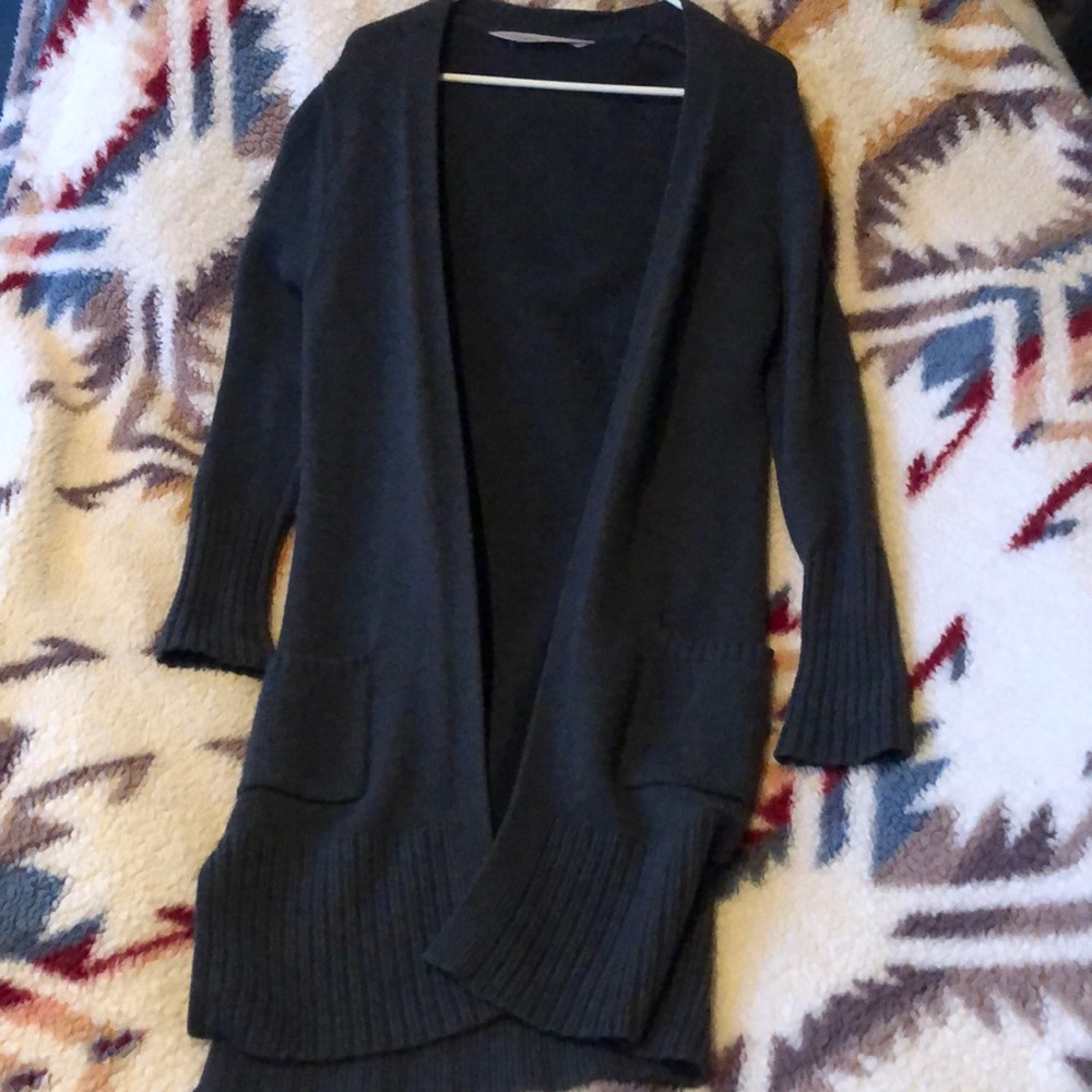 Athleta, long cardigan, grey, XS, excellent condition!
